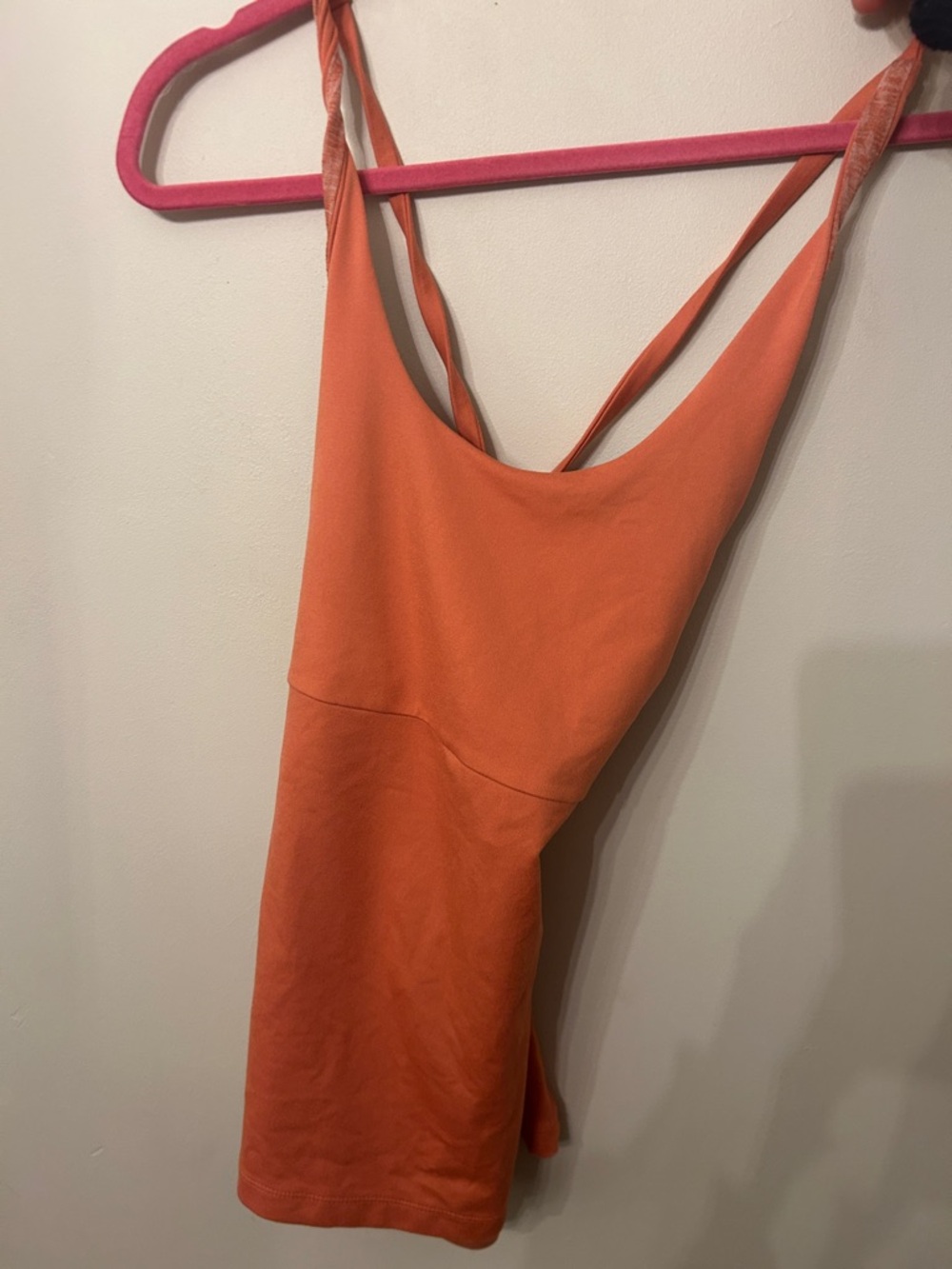 Patagonia Orange Spaghetti Strap Tank Top